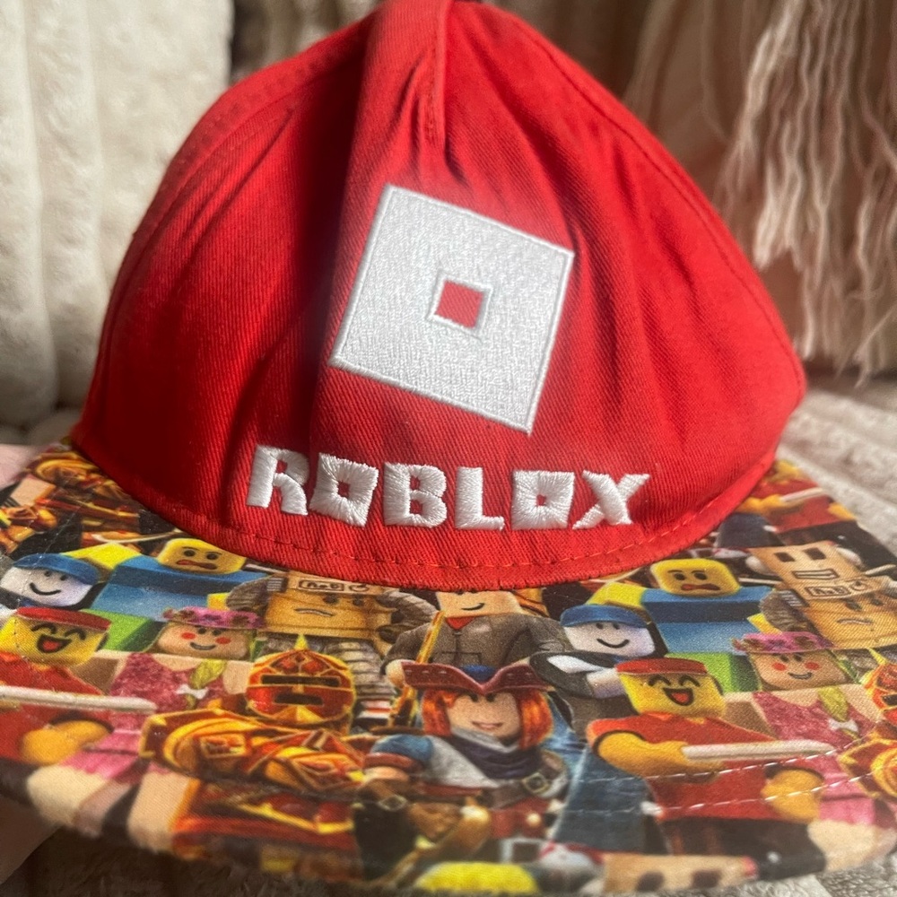 Roblox Kids Red Cap with Vibrant Brim